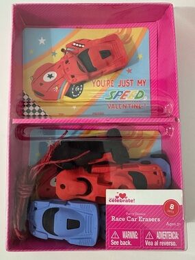 Celebrate: 🚗 Race Car Erasers - (NEW)  (Kids Party Favors)